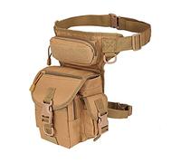 Drop Leg Bag Hiking Waist Pack, Sac de Jambe en Nylon for Homme, Ceinture de Cuisse, Panneau de Hanche, Ceinture Utilitaire, Sac Banane, Sac Banane(Soil Color)