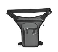 Drop Leg Bag - Sac banane pour moto et cyclisme | Sac banane avec serrage réglable pour portefeuille, clés, bouilloire, imperméable, gants et autres, gris, Refer to description, Unisexe