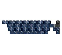 DROP Redsuns GMK Lot de 55 touches de clavier mécanique Gaijin Alphas Bleu Samurai - 55 touches, ABS Doubleshot, profil Cherry (bleu, Gaijin)