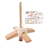 Drop Spindle - Tenture De Tissage Traditionnel | Broche En Bois Turc | Broisses En Bois Adaptées Aux Artistes De Fibre Débutants En Laine De Laine À Rotation À La Main Et À La Fibre De Bricolage
