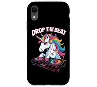 Drop The Beat Licorne DJ Animal Mélodie Coque pour iPhone XR