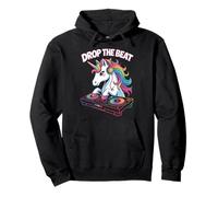 Drop The Beat Licorne DJ Animal Mélodie Sweat à Capuche
