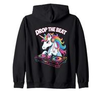 Drop The Beat Licorne DJ Animal Mélodie Sweat à Capuche
