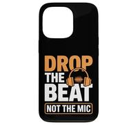 Drop The Beat Not The Mic Ingénieur audio Coque pour iPhone 13 Pro