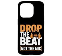 Drop The Beat Not The Mic Ingénieur audio Coque pour iPhone 15 Pro