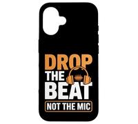 Drop The Beat Not The Mic Ingénieur audio Coque pour iPhone 16