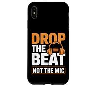 Drop The Beat Not The Mic Ingénieur audio Coque pour iPhone XS Max