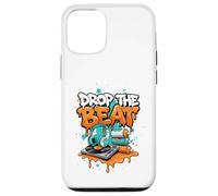 Drop The Beat Street Art Plateau tournant en Vinyle pour Casque DJ Coque pour iPhone 12/12 Pro