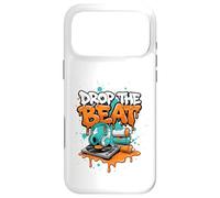 Drop The Beat Street Art Plateau tournant en Vinyle pour Casque DJ Coque pour iPhone 17 Pro Max