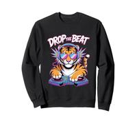 Drop The Beat Tigre DJ Lunettes Écouteurs Sweatshirt