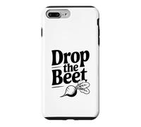 Drop The Beet Jeu de Mots Amusant pour Les Amateurs de Nourriture Coque pour iPhone 7 Plus/8 Plus