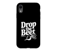 Drop The Beet Jeu de Mots Amusant pour Les Amateurs de Nourriture Coque pour iPhone XR