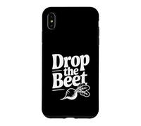 Drop The Beet Jeu de Mots Amusant pour Les Amateurs de Nourriture Coque pour iPhone XS Max
