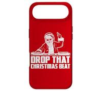 Drop The Christmas Beat - Le Père Noël en DJ de Noël Discjockey Coque pour iPhone Air