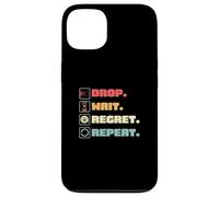 Drop Wait Regret se répète pour Coin Pusher Player Pressed Penny Coque pour iPhone 13