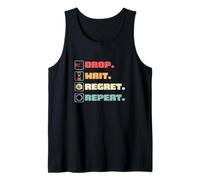 Drop Wait Regret se répète pour Coin Pusher Player Pressed Penny Débardeur