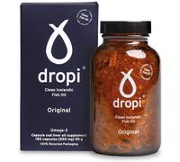 Dropi Huile de foie de morue Pur d'Islande - Supplémentaire vierge 180 capsules
