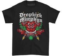 Dropkick Murphys Men's Rose Tattoo Tee T-Shirt Black Black