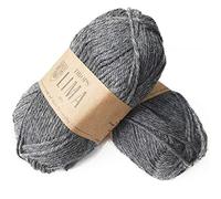 DROPS 65 % laine et 35 % alpaga pour tricoter et crocheter, 3 ou léger, peigné, poids DK gouttes Lima, 51 g 109 verges par pelote (0519 gris foncé)