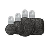 Drops® by Tandem Drums - Effet d'amortisseur de dosettes en feutre lesté, améliore instantanément la tonalité du tambour, sans adhésif, remplace les gels et autres tampons et sourdines collants (lot