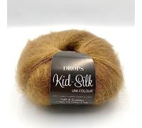 Drops Fil de mohair et de soie Kid-Silk, 0 ou dentelle, 2 plis, 25,5 g, 200 m par pelote (50 caramel)