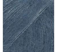 Drops Kid-Silk Lot de 27 pelotes de fil en mohair et soie, 0 ou dentelle, 2 plis, 25,5 g, 220 m par pelote, bleu jean