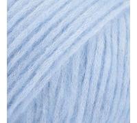 DROPS Laine à tricoter - Air Alpaga Mérinos Floconneux Fil Aran pour Crochet - 150m - 36 Mélange Bleu Clair