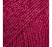 DROPS Laine - Fabel Superwash Merino - Fil à tricoter 4 plis pour chaussettes à crochet - 113 UNI Rouge rubis