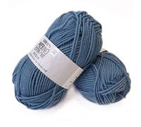 Drops Merino Extra Fine Pelote de laine extra fine en 100 % laine mérinos pour tricot et crochet, 3-Light (DK, légèrement peigné), traitée en mode Superwash, 51 g, 105 m par pelote, 23 bleu gris