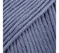 Drops Muskat Pelote de fil 100 % coton pour tricot et crochet, 3-Light (DK, peigné), 51 g, 109 m par pelote, 91 bleu tempête