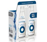 dropson Pack X2 - Filtre à eau pour robinet, membrane de microfiltration 100% naturelle, 600 litres d'eau filtrée, contrôlable avec smartphone, remplissez un pot de 1L en 1 min.