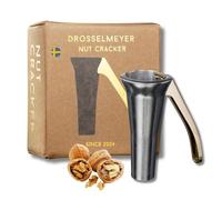 Drosselmeyer Casse Noix Premium Casse-Noisettes Très Fort Robuste avec récipient pour Recueillir Les moules - Résistant Efficace avec Un Minimum d'Effort - Conçu et Produit en Suède
