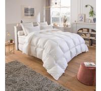 DROUAULT | Couette Tempérée 220x240 | pour Lit 2 Personnes | 70% Duvet de Canard | Annapurna | Anti-Acariens Proneem | Enveloppe Satin de Coton | Fabriquée en France | Lavable en Machine