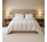 DROUAULT - Couette Tempérée Embellie 220x240 cm - 30% Duvet Canard & Oie