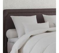DROUAULT - Oreiller Alaska 40% Duvet Medium 50x70 cm - Anti-Acariens Proneem - 100% Coton Naturel Sergé - Garnissage Naturel - Adapté pour Sommeil sur Le Côté - Lavable à 40°C
