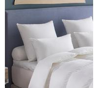 DROUAULT - Oreiller Canada Moelleux 60 x 60 cm - Traitement Anti-acariens Proneem - Garnissage Naturel 70% Duvet de Canard Supérieur - Percale de Coton Ultra Douce - pour Dormeurs sur Le Ventre