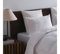 DROUAULT - Oreiller Clair De Lune Medium 60 x 60 cm - Garnissage Synthétique 100% Polyester Fibre Creuse Siliconée - Enveloppe 100% Coton - Traitement Anti-acariens Végétal - Confort Équilibré