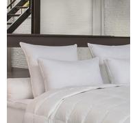 DROUAULT - Oreiller Concordia Medium 50x70 cm - Anti-Acariens Proneem - 100% Satin de Coton 139 Fils/cm² - Garnissage Naturel 90% Duvet de Canard Neuf - Confort Hôtellerie - Lavable à 40°C