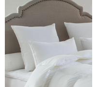 DROUAULT | Oreiller Ferme 65x65 | 30% Duvet d'oie et de Canard | Everest | Très Bon Soutien et Gonflant Équilibré | Enveloppe Percale de Coton Douce | Fabriqué en France | Lavable en Machine