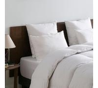 DROUAULT - Oreiller Memo Mouv 60 x 60 cm - Mémoire de Forme - Flocons Mousse Polyuréthane Visco-Élastique et Microfibre Polyester Recy Enveloppe Sergé 100% Coton - Confort Cervical