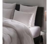 DROUAULT - Oreiller Memory Touch 45x70 cm - Soutien Ferme (Côté) - Flocons Mémoire de Forme & Fibres - Maintien des cervicales - Enveloppe 100% Coton Sergé - Lavable 40°C