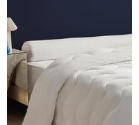 DROUAULT - Traversin Clair de Lune 90 cm - Soutien Medium - Anti-acariens | Fibre Creuse Siliconée - Dormeurs sur le Dos - Enveloppe 100% Coton - Lavable 40°C