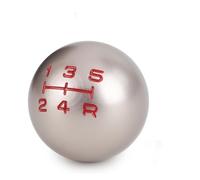 Drovian Pommeau de levier de vitesse de voiture Pommeau de levier pour vitesse voiture, en aluminium, forme sphérique, filetage M8x1,25 ou M10x1,5(6 speed Champagne)