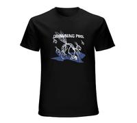 Drowning Pool Men Black Cotton T-Shirt Print Tee Shirts L