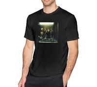 Drowning Pool Men's Round Neck Fashion T-Shirt Summer Casual Loose Cotton Short Sleeve Manches Courtes(Medium)