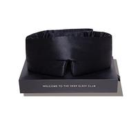 DROWSY Masque de sommeil en soie rembourré pour un sommeil de luxe dans l'obscurité totale Jade noir