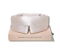 DROWSY Masque de sommeil en soie - Un cocon en soie rembourré qui épouse le visage pour un sommeil luxueux dans l'obscurité totale. (Dusty Gold)
