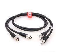 DRRI 1 lot de câbles de contrôle Sony CCA5 Cat6 Hirose 8 broches vers RJ45 pour caméras BVP et HDC (deux câbles) (50 cm)