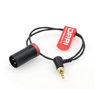 DRRI Câble audio XLR Neutrik 3 broches vers verrouillage 3,5 mm pour Sony UWP Wireless D11 D21, EK 2000, EK 500 G4 (coque rouge)