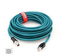 DRRI Câble blindé M12 8 pôles vers RJ45 Gigabit Ethernet Cat 7e pour Cognex Ccb-84901-2001-10 (10 m)
